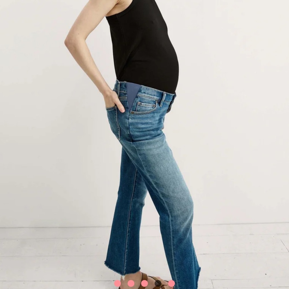 Hatch The Crop Maternity Jeans Size 32 - Picture 16 of 16